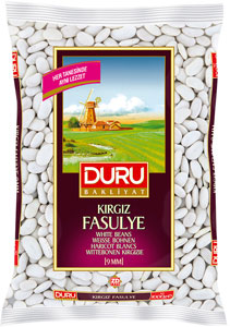 Duru Kirgiz Fasulye 9 mm 1 kg - Duru Weisse Bohnen 9 mm 1 Kg