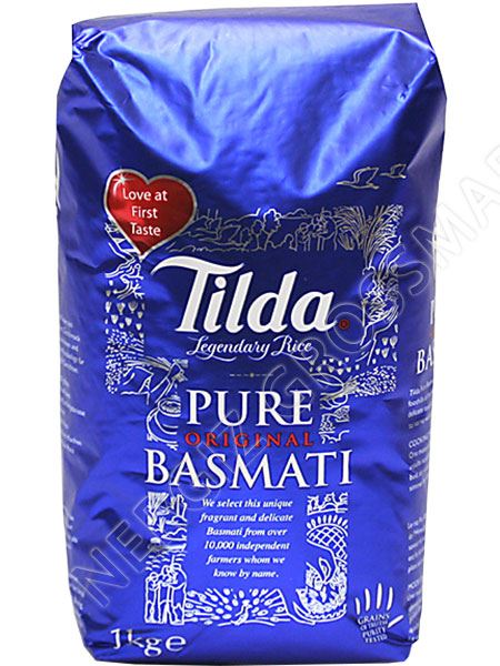 Tilda Basmati Reis - Der königliche Reis aus Nordindien (1kg Packung)