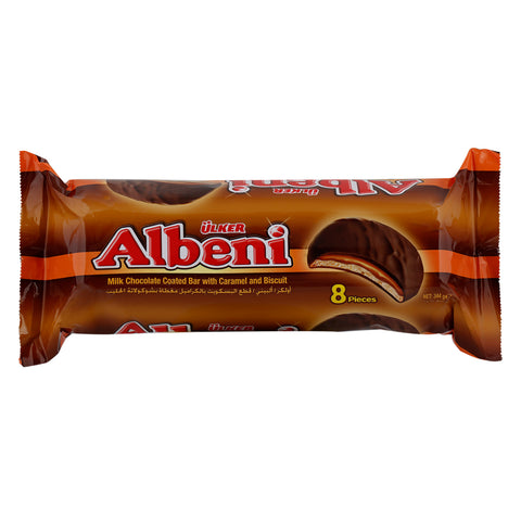 Ülker Albeni Karamelli Bisküvi Kekse Mit Milchschokolade und Karamel 344 g