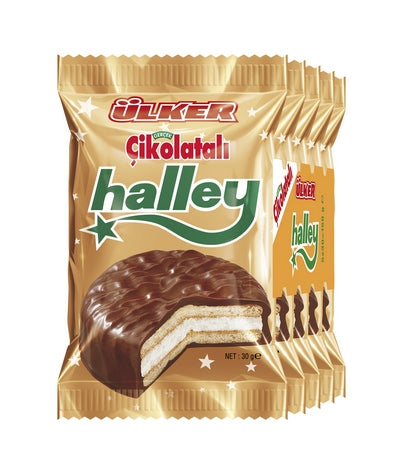 Ülker Halley Sandwich-Keks mit Schokoladenüberzug 5er Pack 150 g